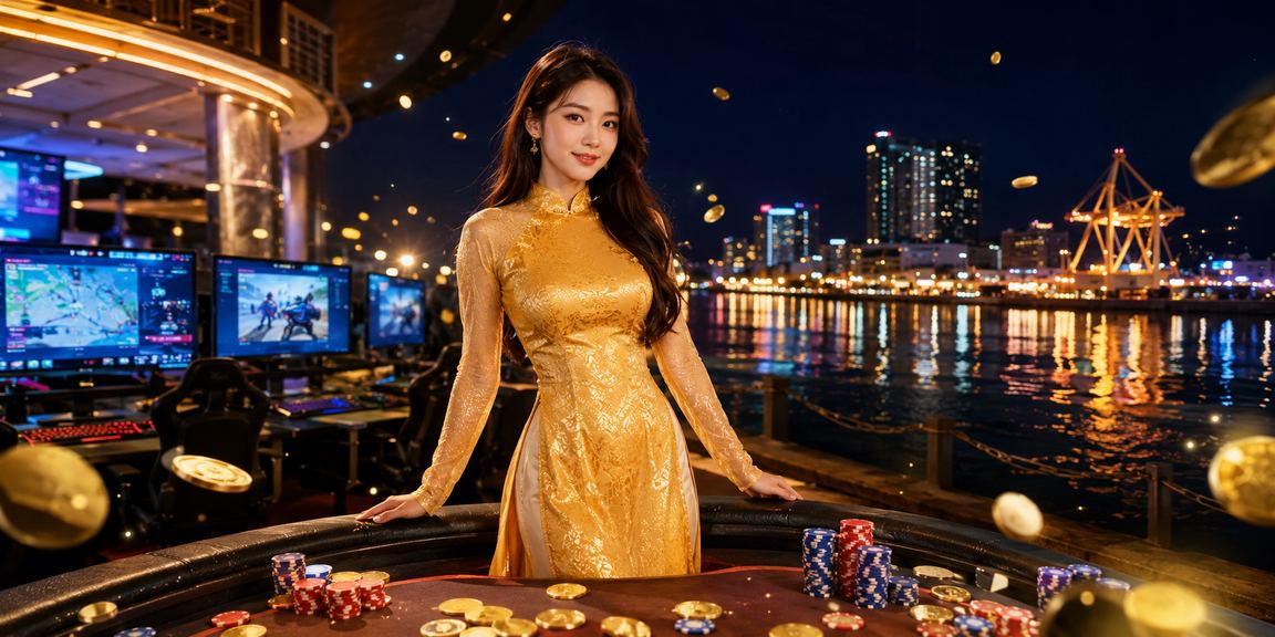 Cổ động viên tại Hải Phòng mặc áo dài theo dõi trận đấu esports và đặt cược trực tuyến trên điện thoại